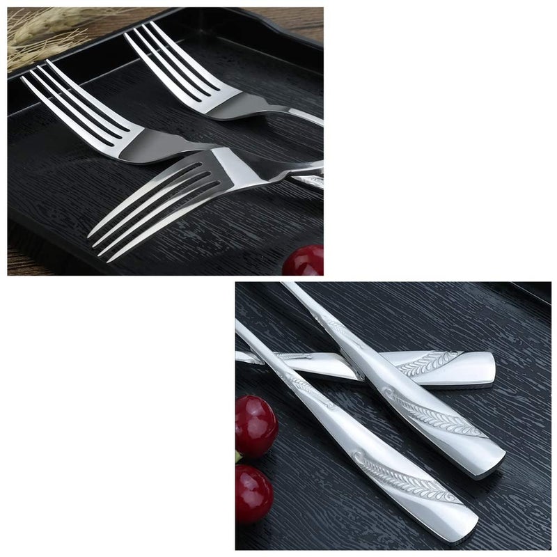 Nicesh 16-Piece Stainless Steel Dessert Forks  6.70-Inch - Image 2