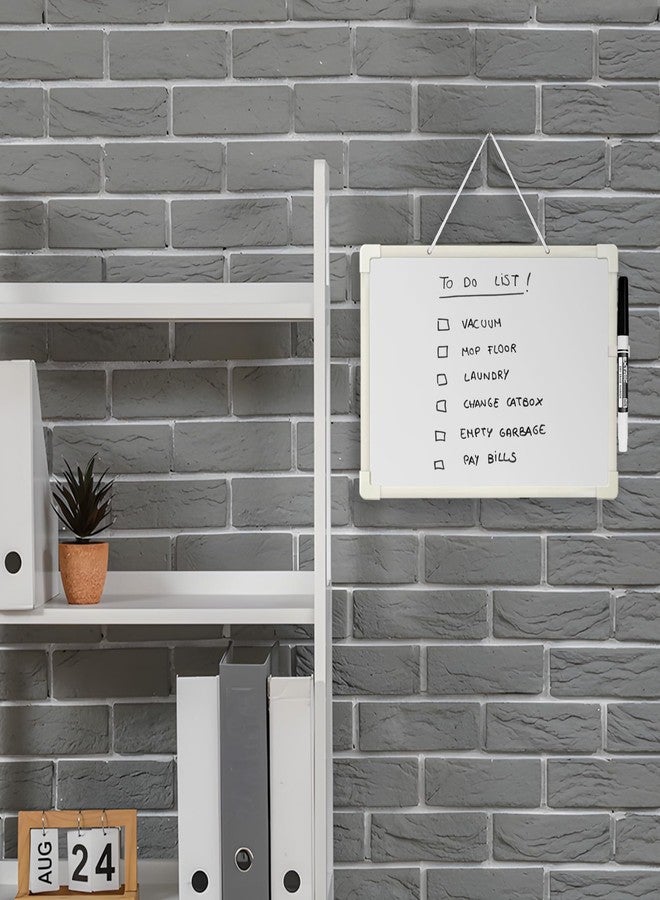 EXTRIC Small White Board 9X12, Small Dry Erase Board Magnetic with Marker, 2 Pack Whiteboard Dry Erase Double Sided MIni Whiteboard, Lapboard Ideal for Homeschool, Office, Classroom White Boards for Kids - Image 5