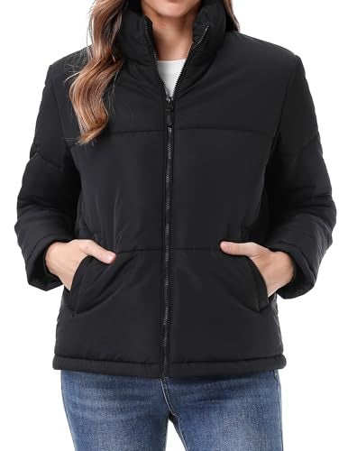 TDYPCI Women's Warm Winter Coat Waterproof Puffer Jacket Full-Zip Lightweight Winter Jacket - Image 2