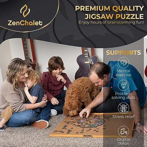 ZenChalet Tree of Life Jigsaw Puzzles for Adults 200 Piece Wooden Jigsaw Puzzle for Aduls Perfect as Tree of Life Puzzle Gifts Uniquely Shaped Pieces Mind Puzzle for Adults - Image 5