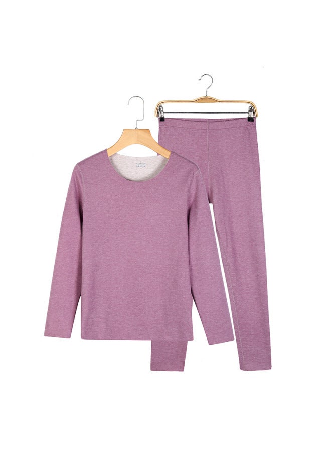 Autumn And Winter New Wool Silk Thermal Underwear Face Couple Suit Men's Traceless Cationic Women's Autumn Clothes And Pants