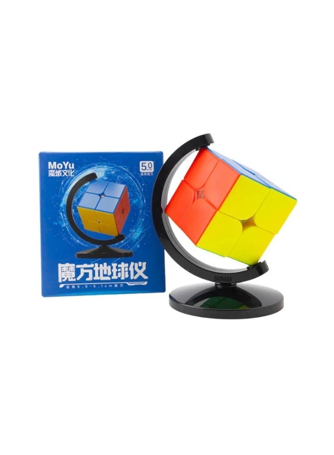 MoYu Globe Display Stand for 2x2 Cubes – Professional Cube Showcase Stand - Image 1