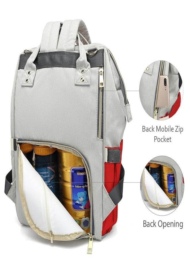 LAEE CUTE baby diaper bag ultra premium diaper bag Maternity bag nappy bags for mothers stylish babies diaper bag (red) - Image 2