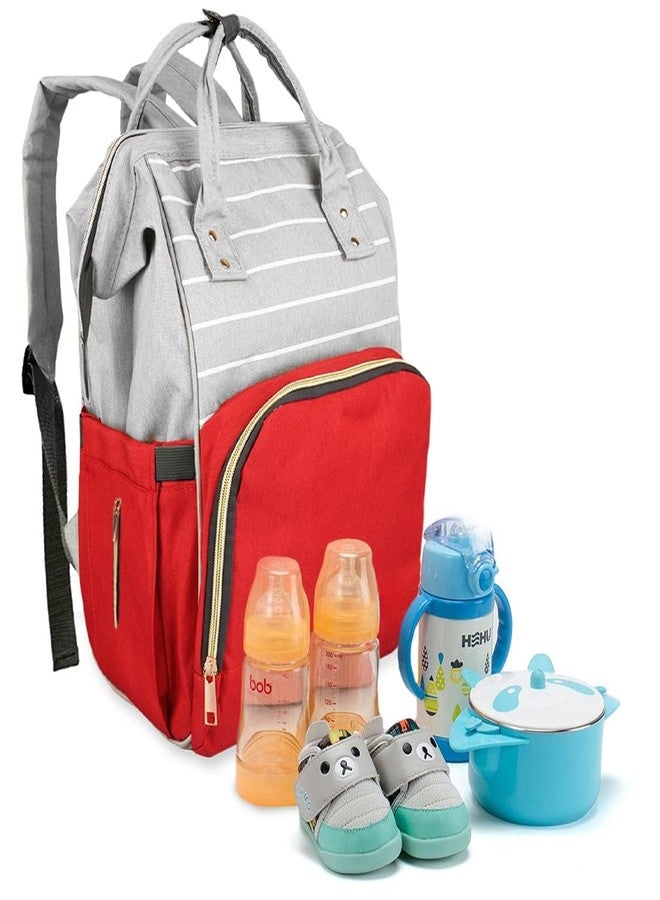 LAEE CUTE baby diaper bag ultra premium diaper bag Maternity bag nappy bags for mothers stylish babies diaper bag (red) - Image 3