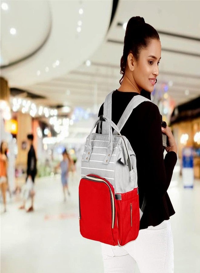 LAEE CUTE baby diaper bag ultra premium diaper bag Maternity bag nappy bags for mothers stylish babies diaper bag (red) - Image 4