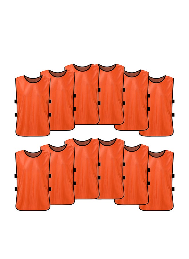 Generic 12 Piece Soccer Pinnies Quick Drying Football Jerseys - Image 1