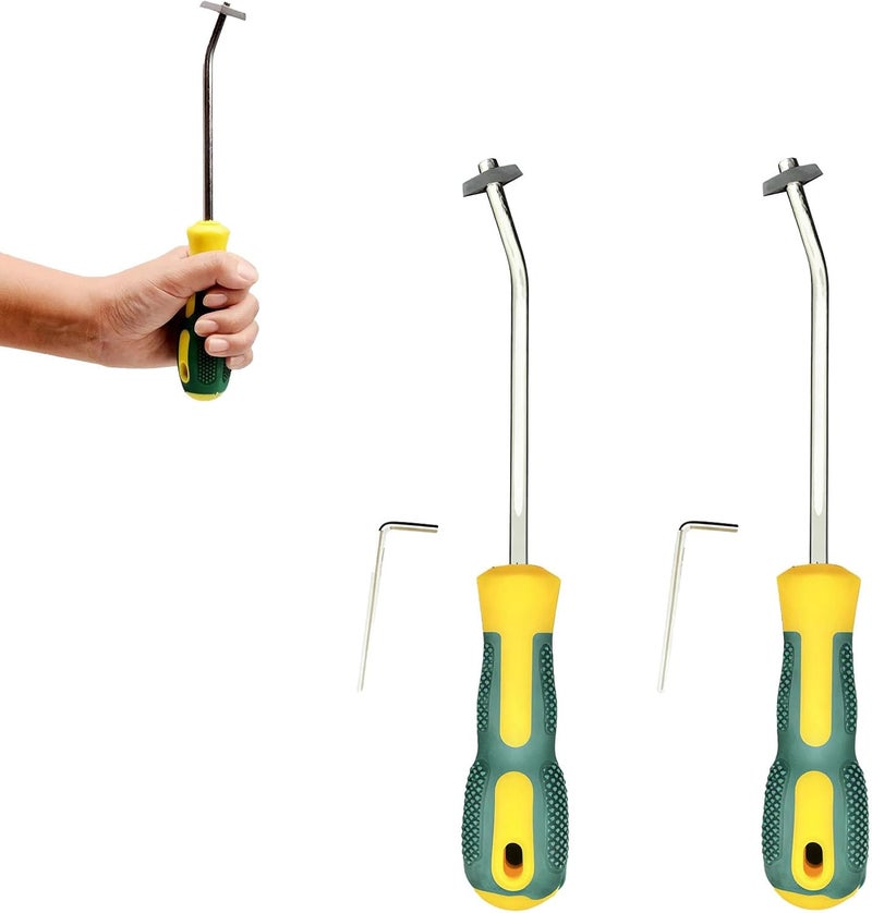 GoodTool 2 Pcs Grout Tool, Grout Raker, Tiling Toolsm, Sealant Remover, Bathroom Tile Tool, Hand Tools, Tool For removing Old Grout, Suitable For Tiles Kitchen Bathroom - Image 1