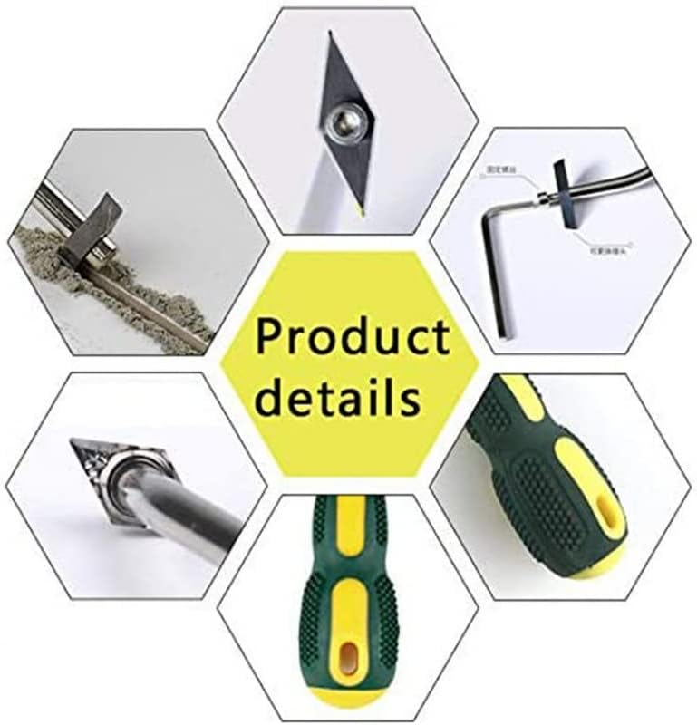 GoodTool 2 Pcs Grout Tool, Grout Raker, Tiling Toolsm, Sealant Remover, Bathroom Tile Tool, Hand Tools, Tool For removing Old Grout, Suitable For Tiles Kitchen Bathroom - Image 3