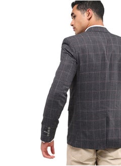 Tweed Pattern Blazer With Buttoned Cuffs - pzsku/ZE85EE2F99B16459CC532Z/45/_/1723462763/a2e2676b-8cc7-4771-a526-c74fbee786ee