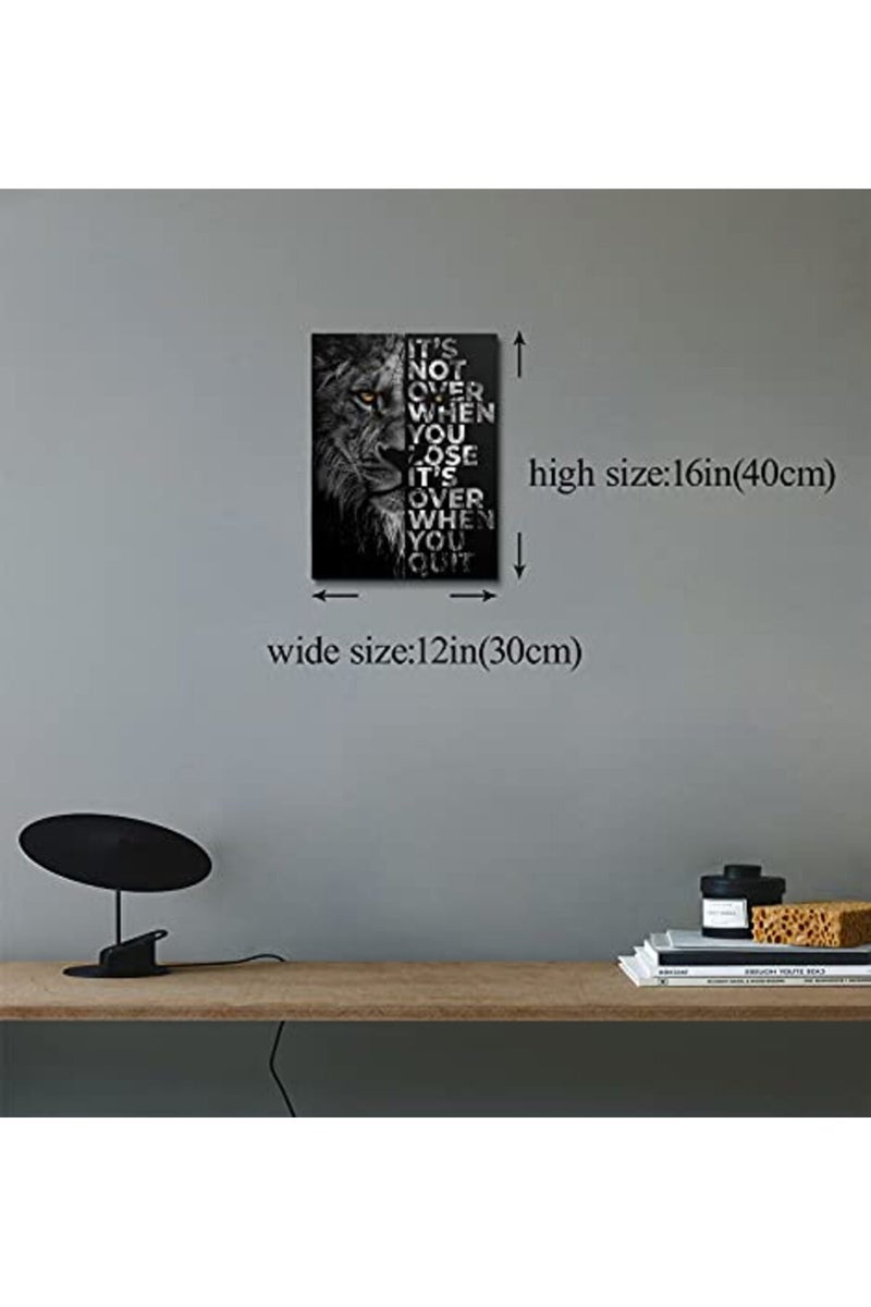 AKOTAC Inspirational Lion Motivational Wall Art - Image 4