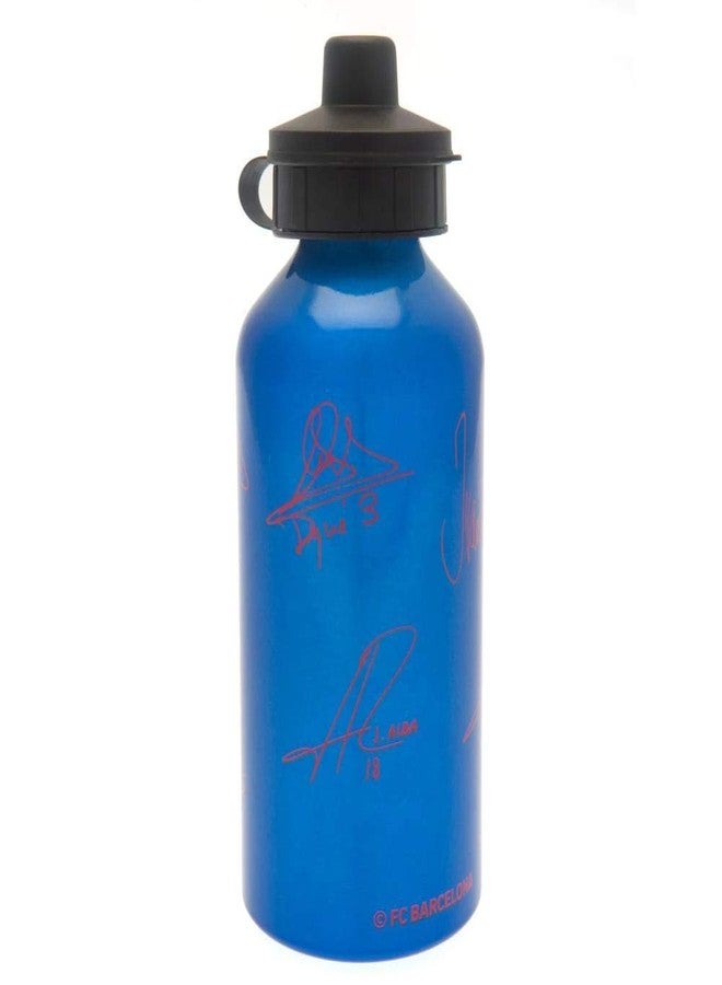 FCB Barcelona FC Signature Aluminum Drinks Bottle (One Size) (Blue/Red) - Image 3