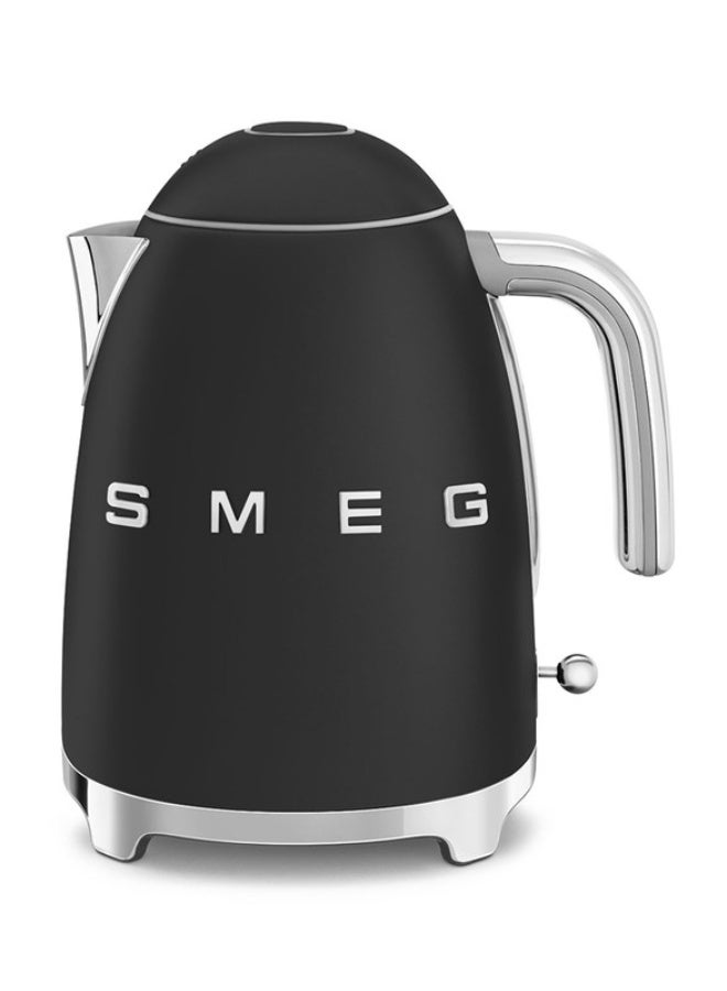 Smeg 50s Retro Style Electric Aesthetic Kettle Matte Black KLF03BLMAU 1.7 L 2400 W KLF03BLMAU Matte Black - Image 1
