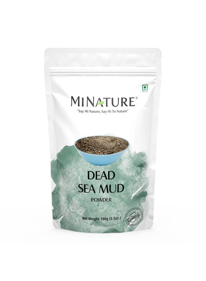 Mi Nature Dead Sea Mud Powder | 100g(4 oz) | 100% Pure Natural Mineral Rich Cleansing & Detox Mask| For Face, Body & Spa Care - Image 1