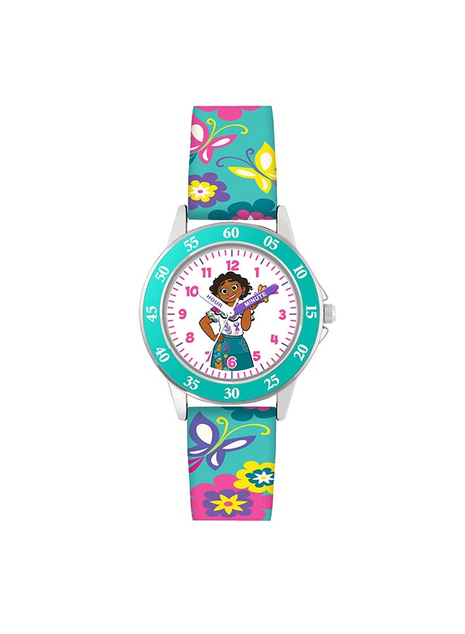 Disney Girls Analog Round Shape Silicone Wrist Watch - ENC9001ARG - 32 Millimeter - Image 1