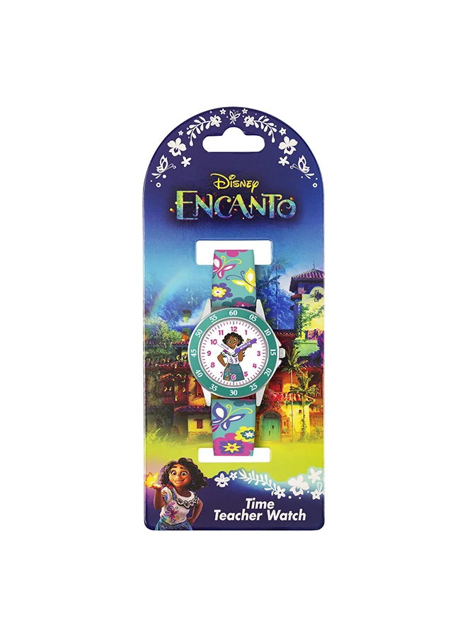 Disney Girls Analog Round Shape Silicone Wrist Watch - ENC9001ARG - 32 Millimeter