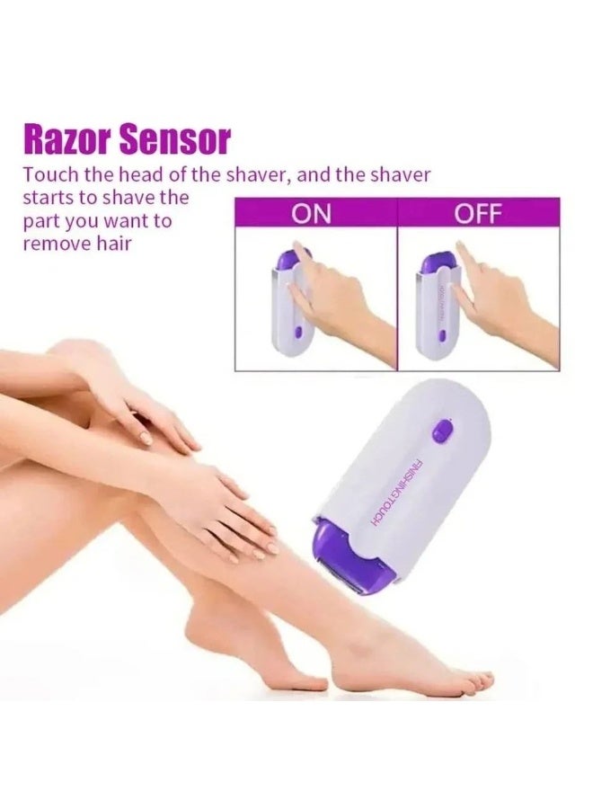 فينيشنج تاتش جهاز إزالة الشعر بالليزر المحمول– إزالة شعر فعالة ودائمة بدون ألم، شحن USB سريع، صغير وخفيف ومحمول، مع رؤوس ليزر متعددة لجميع مناطق الجسم والحساسة، مناسب للاستخدام في المنزل والسفر، يضمن بشرة ناعمة وسهولة وسرعة في إزالة الشعر - Image 3