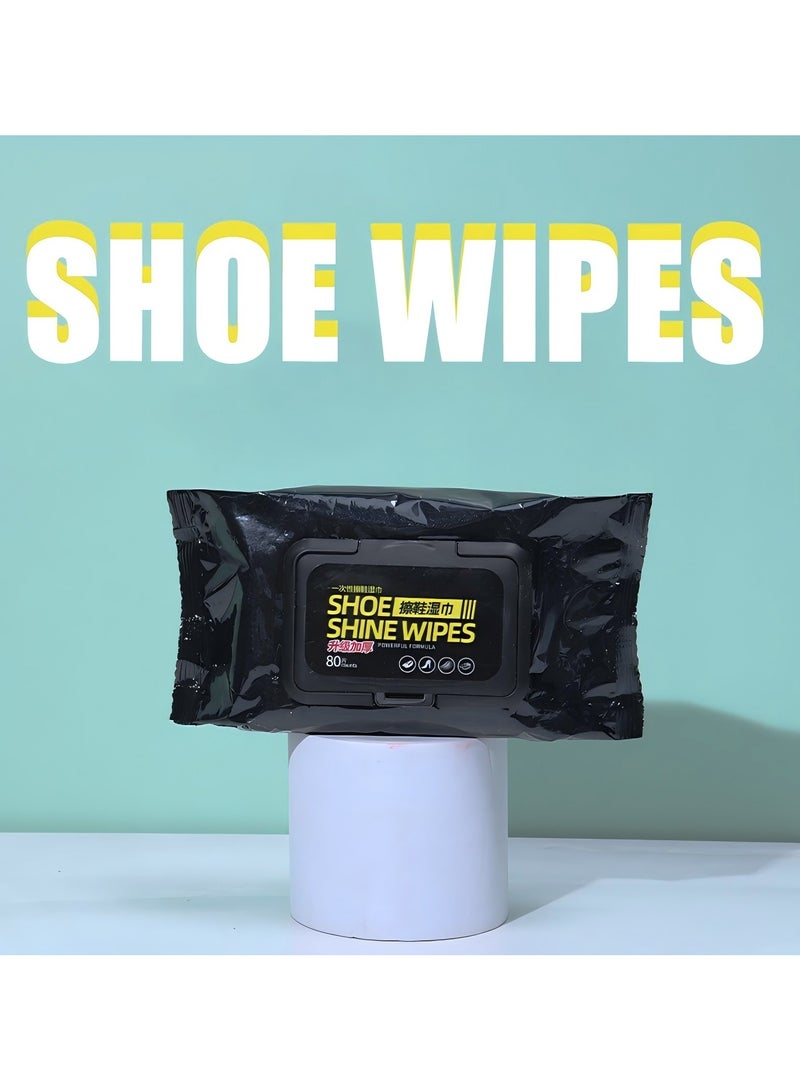 Shoe wipes 80 pcs sneaker wipes cleaner quick wipes for men and women disposable travel portable removes dirt,shoe cleaner product, natural  - Image 4