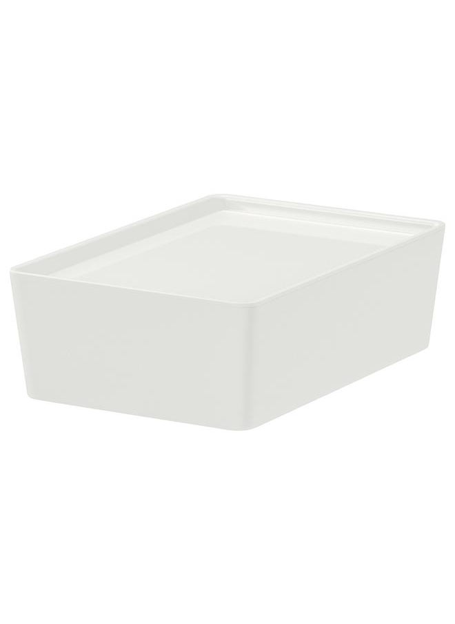 Beauenty Box with lid, white, 18x26x8 cm  - Image 1