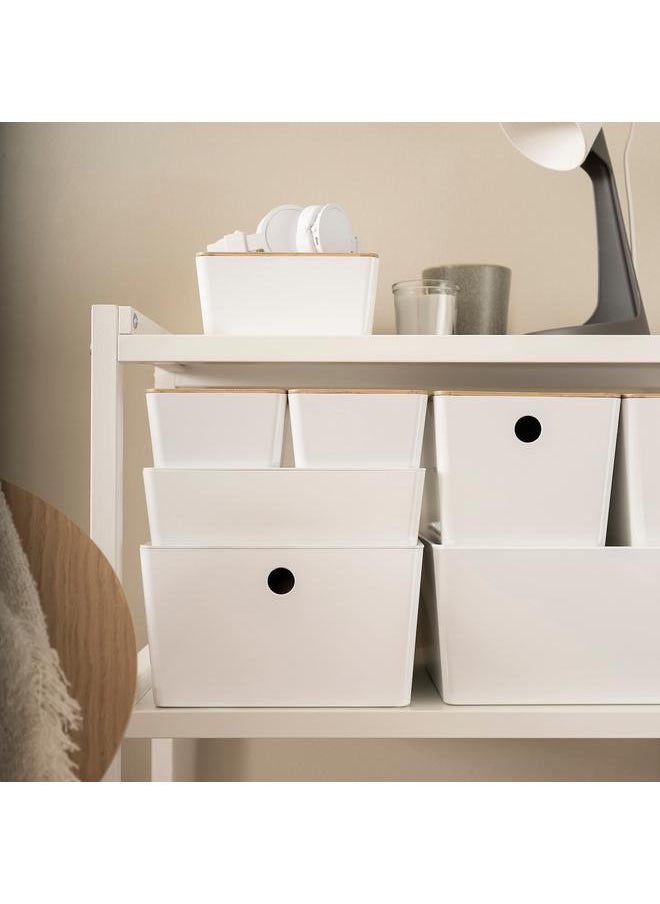 Beauenty Box with lid, white, 18x26x8 cm  - Image 3