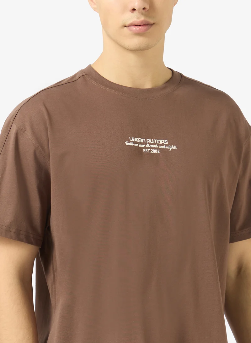 Ripples  Mens Drop Shoulder T-shirt for Men | Best Price UAE