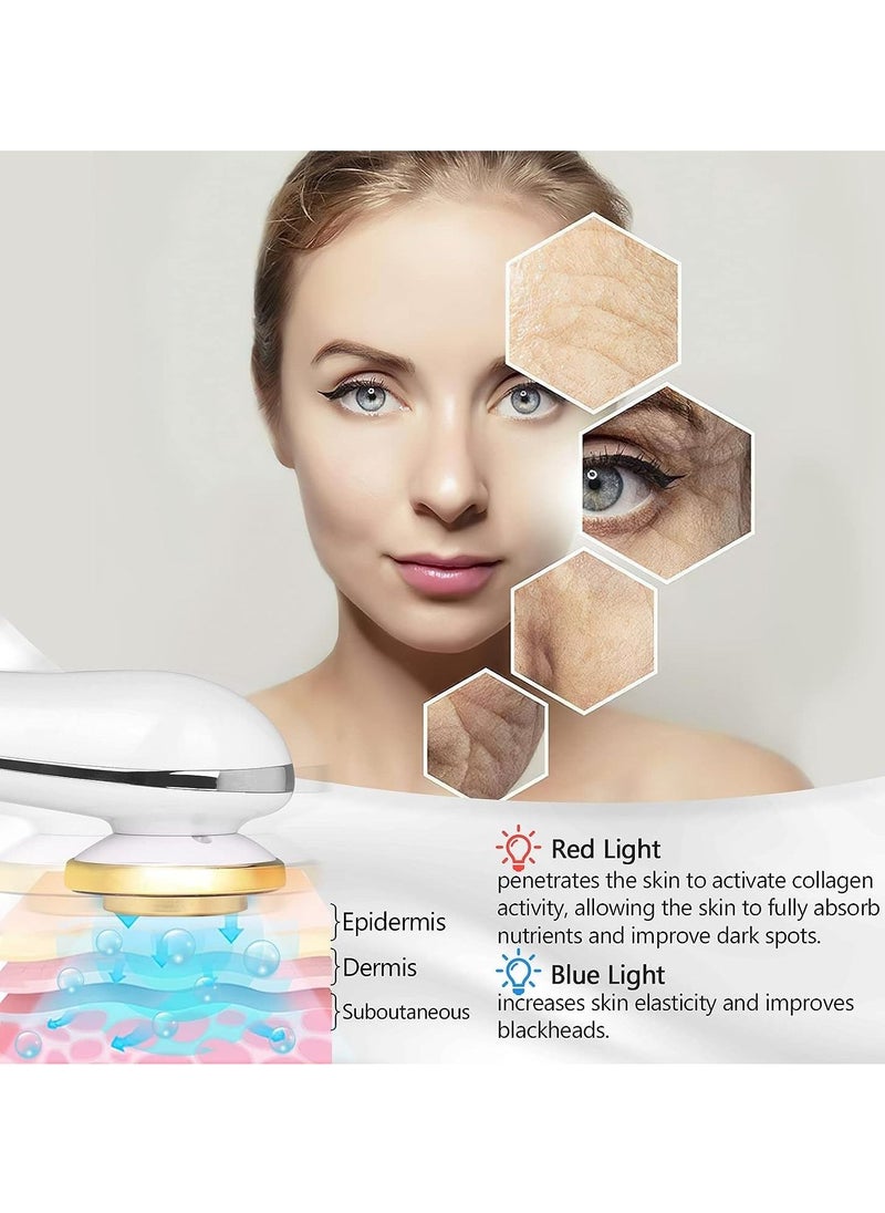 General - Facial Massager Skin Tightening Machine, 3 Color LED Light Therapy Machine, 7 in 1 Radio Frequency Beauty Machine EMS Face Massager Anti Aging and Rejuvenation Device - Image 1