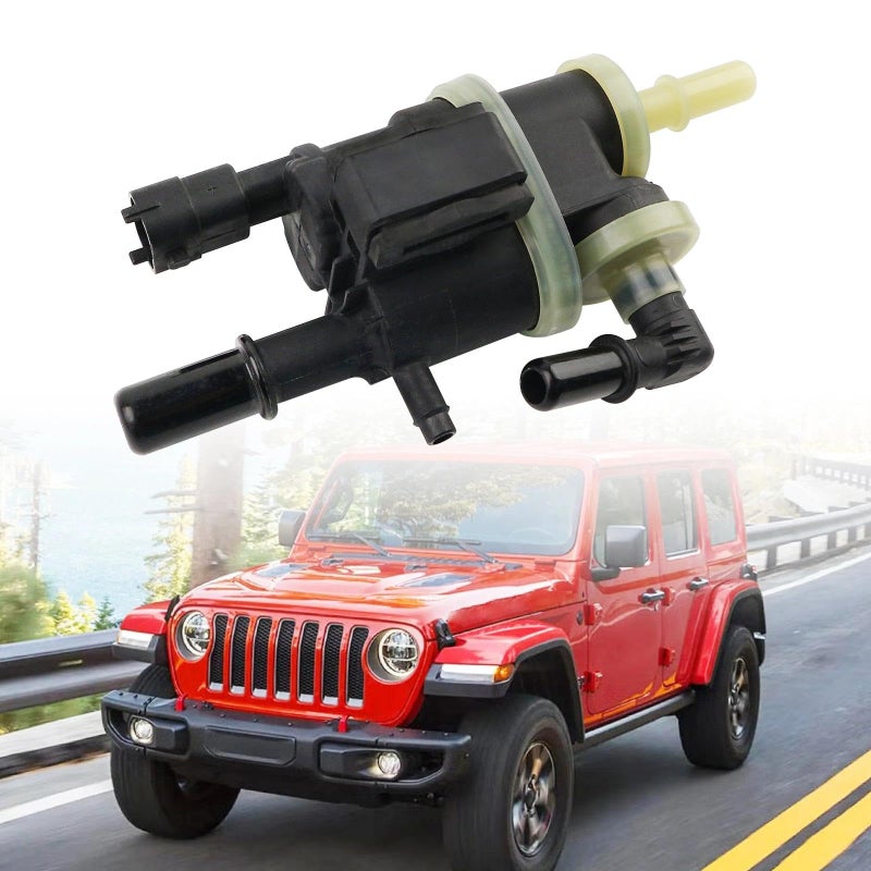 Tivora Vapor Canister Purge Valve Duty Cycle Solenoid Replacement Compatible with 20182021 Jeep Wrangler Cherokee Giulia Stelvio 20L Replaces 68337662AC - Image 2
