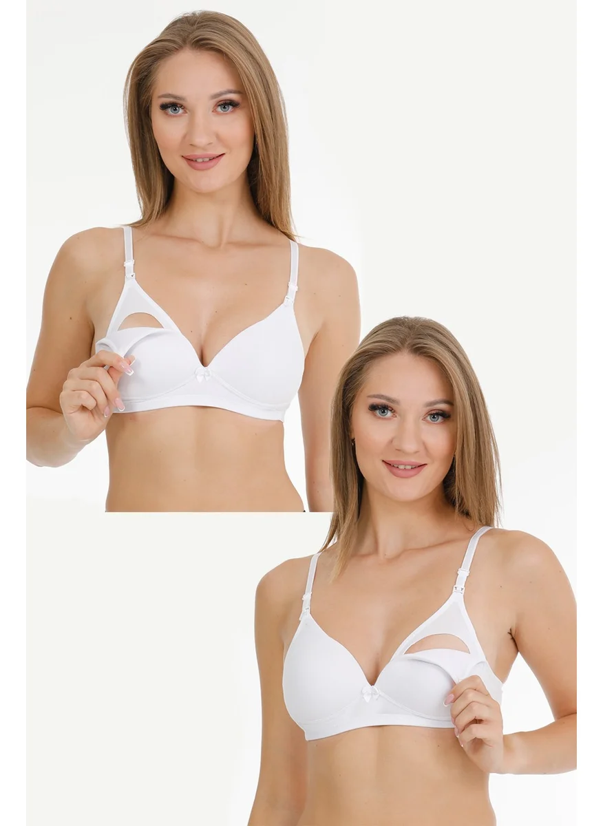 Parlingerie 2-Pack Modal Coated Nursing Bra White
