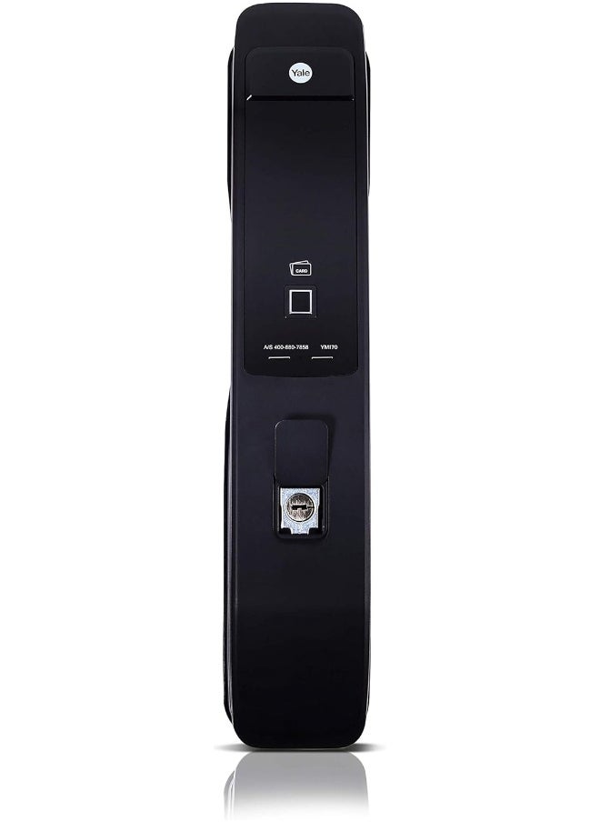 Yale Yale YMI 70 Push Pull Smart Door Lock with Biometric, Pin Code, RF Card, Bluetooth, Mechanical Keys & App Enabled Access, Wi-Fi Optional  - Image 3