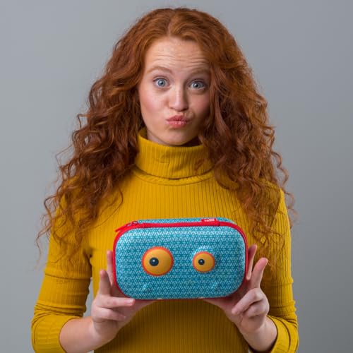 ZIPIT Beast Pencil Box for Kids, Large Capacity Cute Pencil Case for School, Stationery Organizer Box, Blue - Image 5