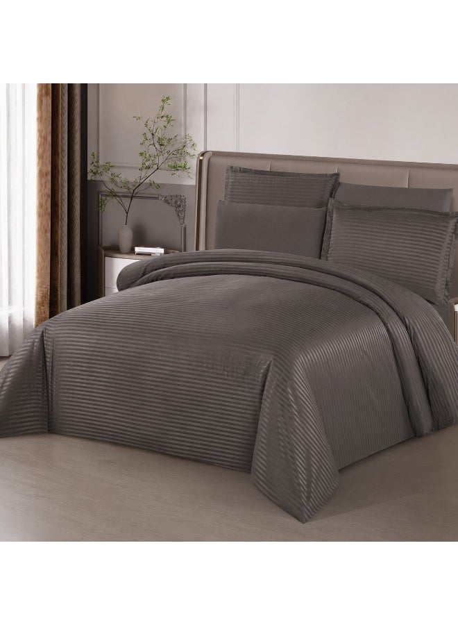 Monwem Sleeping set: dark gray bedspread with 20cm felt, 2 pillows, 2 pillow protectors, mattress protector, and 2 towels - Image 2