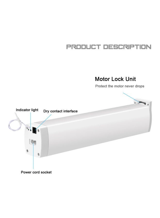 NIBEMINENT Electric Motorized Curtain Roller Silver - Image 3