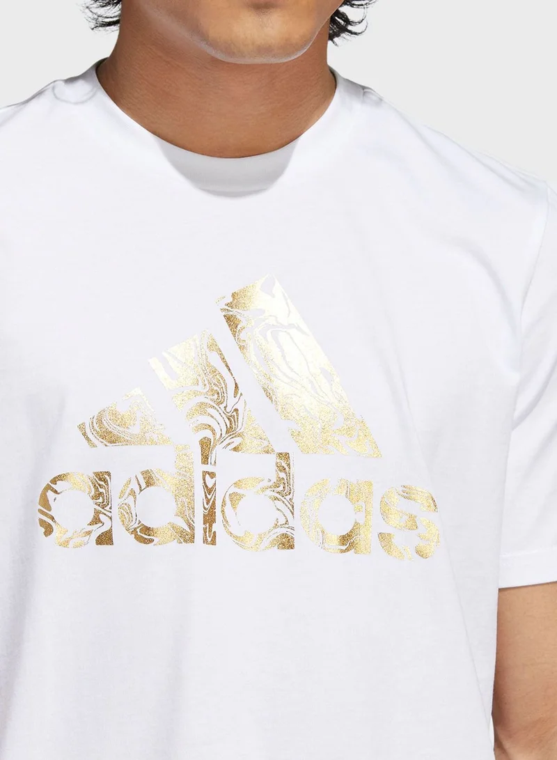 Adidas Liquid Foil Badge of Sport Graphic Tee
