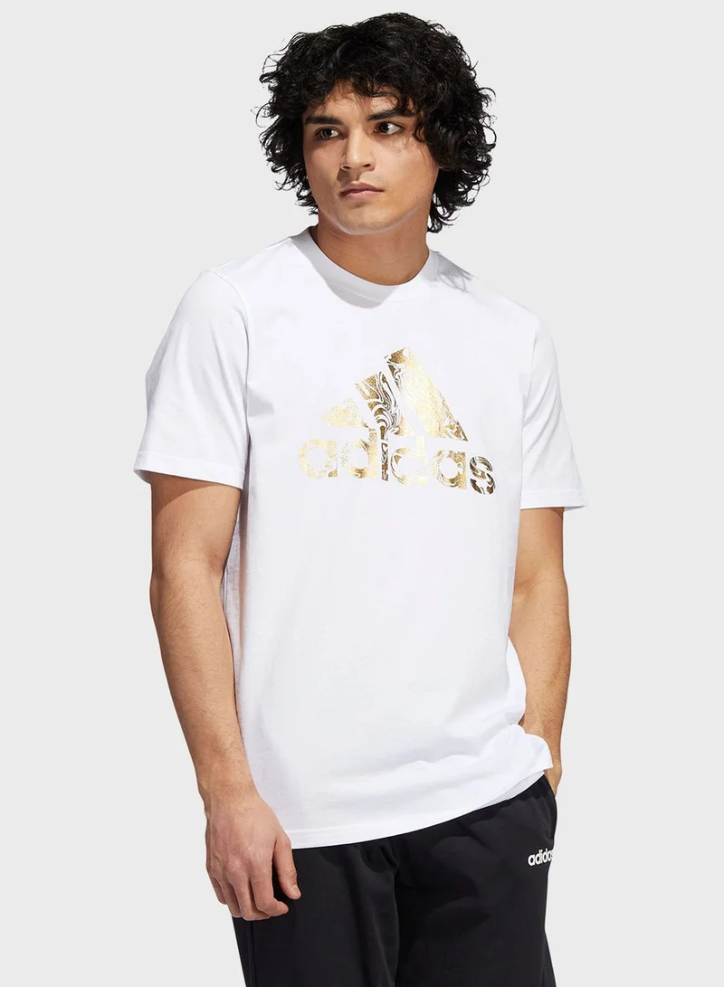 Adidas Liquid Foil Badge of Sport Graphic Tee