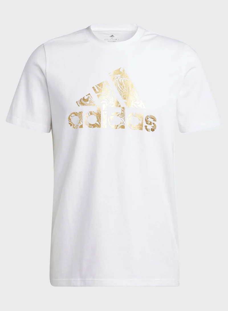 Adidas Liquid Foil Badge of Sport Graphic Tee