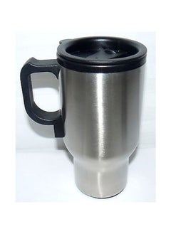 WAGAN 12V Heated Stainless Steel Car Travel Mug with Ergonomic Handle Silver and Black 19 oz 2227  - Image 2