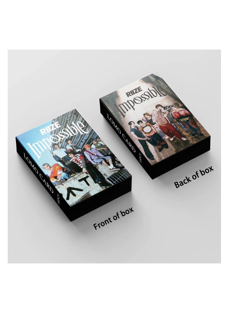 NIBEMINENT 55 Pcs Kpop RIIZE Impossible Lomo Cards Card For Fans Collection Gifts - Image 3