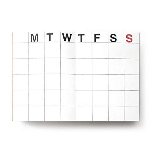 JSTORY Medium Monthly Planner Lays Flat Undated Year Round Flexible Cover Goal/Time Organizer Thick Paper Eco Friendly Customizable Stitch Bound A5 16 Months 150 GSM 18 Sheets Pink - Image 2