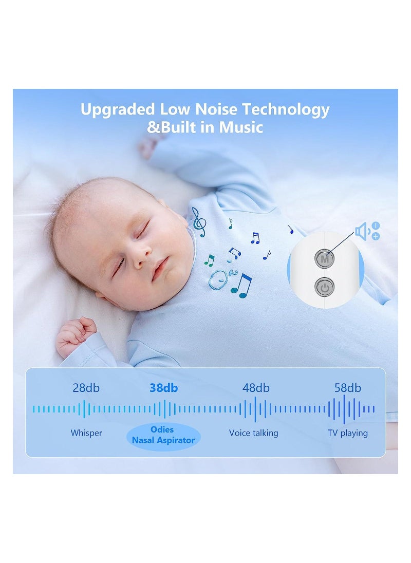 Generic Electric Baby Nasal Aspirator, Rechargeable Adjustable 3-Level Suction with Music and 3 Silicone Tips, Toddler Deeply Nose Cleaner  - Image 3
