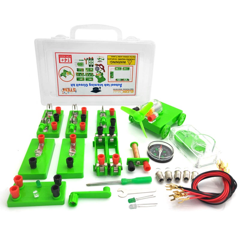 EUDAX Physics Science Lab Learning Circuit kit,Electricity Experiment Set,Building Circuits for Teacher Junior Senior High School Students (Upgrade kit) - Image 1