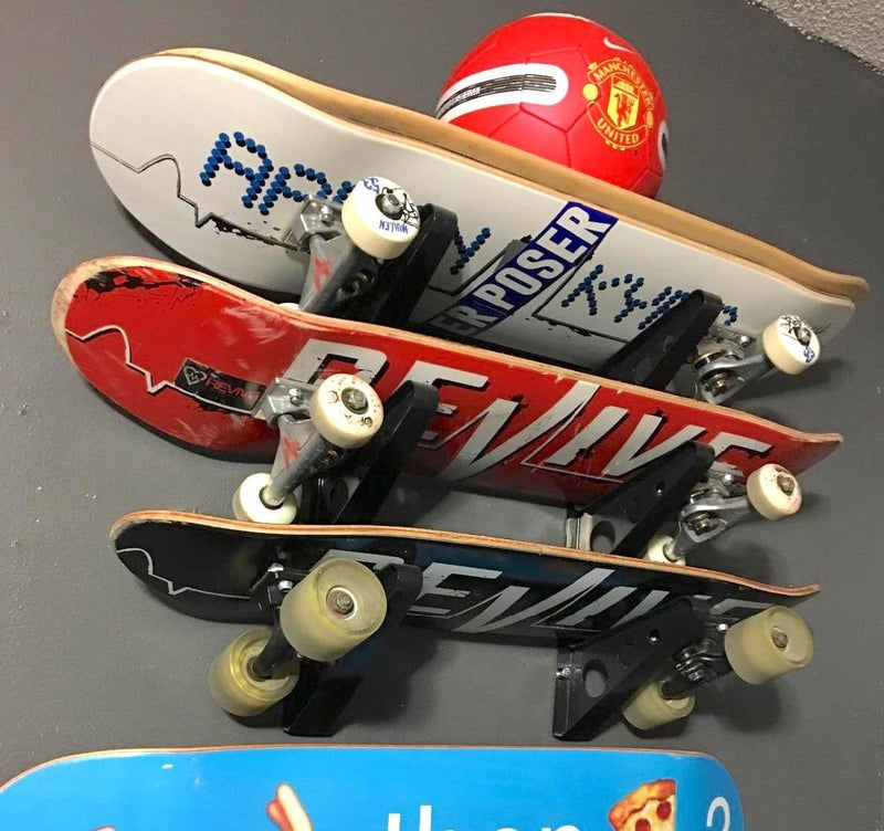 StoreYourBoard Skateboard Rack, 3 Board Wall Storage Mount, Home and Garage - Image 5