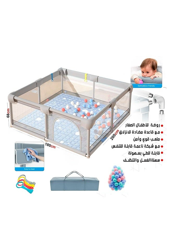 Baby Playpen Fence With Playmat - Image 3