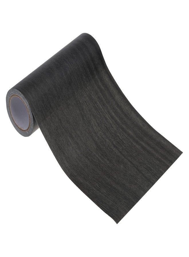 PATIKIL Wood Grain Repair Tape 6" x15ft, Self Adhesive Realistic Textured Repair Tape Patch for Floor Door Table Cabinets Desk,Ebony - Image 1