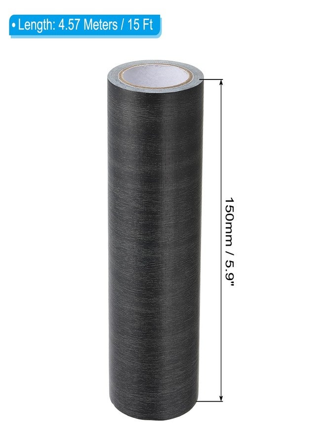 PATIKIL Wood Grain Repair Tape 6" x15ft, Self Adhesive Realistic Textured Repair Tape Patch for Floor Door Table Cabinets Desk,Ebony - Image 2