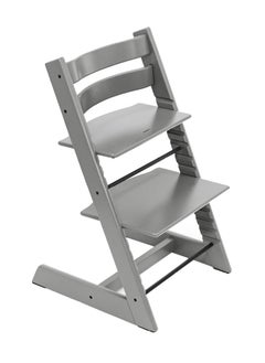 STOKKE Tripp Trapp Chair Storm Grey + Baby Set Storm Grey + Harness Beige  - Image 3