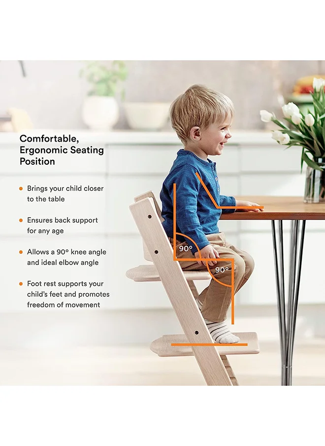 ستوك Tripp Trapp Chair Storm Grey + Baby Set Storm Grey + Harness Beige