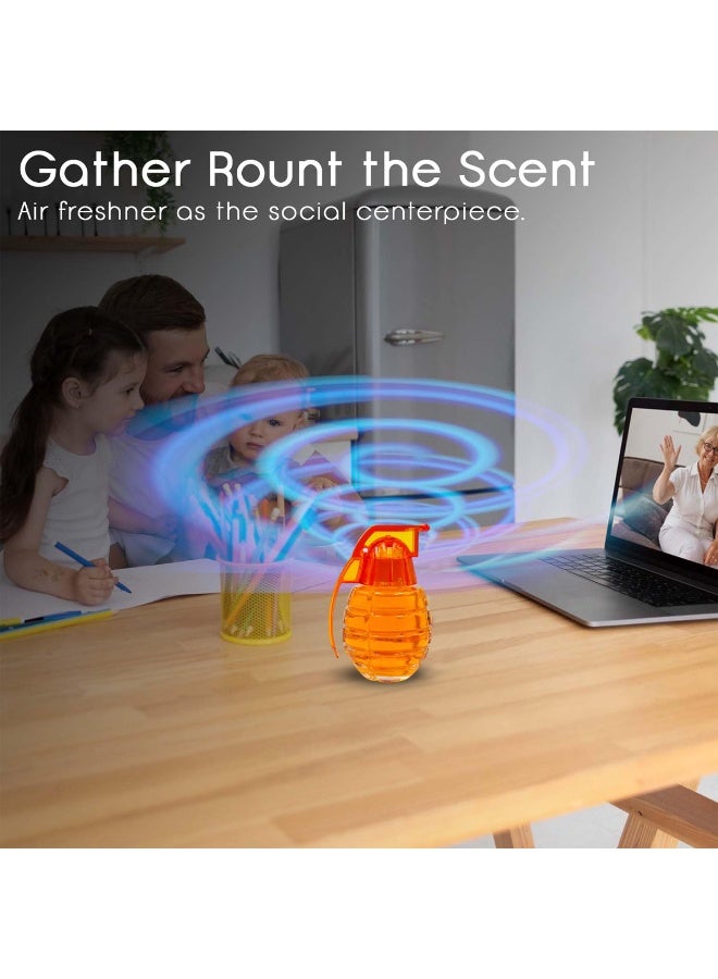 ان جي معطر جو بالليمون للسيارة والمنزل والمكتب — عطر حمضيات يدوم طويلاً، مزيل للروائح الكريهة (بخاخ وجل)، ومعطر معلق للاستخدام داخل السيارات والغرف والحمامات. - Image 4