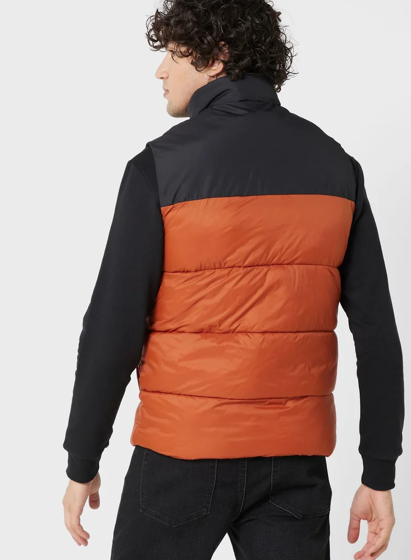 JACK & JONES Zip Through Puffer Gilet