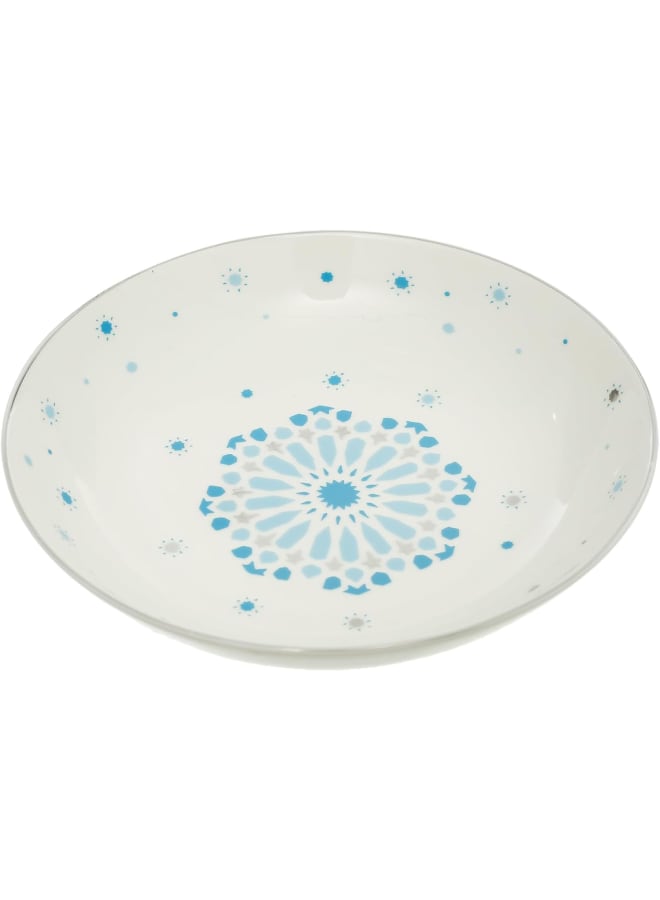 Rosa By Fathy Mahmoud Nogoum Porcelain Soup Plate, 21 Cm Size - Image 1