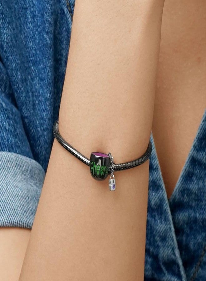 GNOCE Halloween Witch Tea Cup Charms for Bracelet 925 Sterling Silver Bead Charms for Bracelet/Necklace Jewelry Gift For Women Mother's Day - Image 4