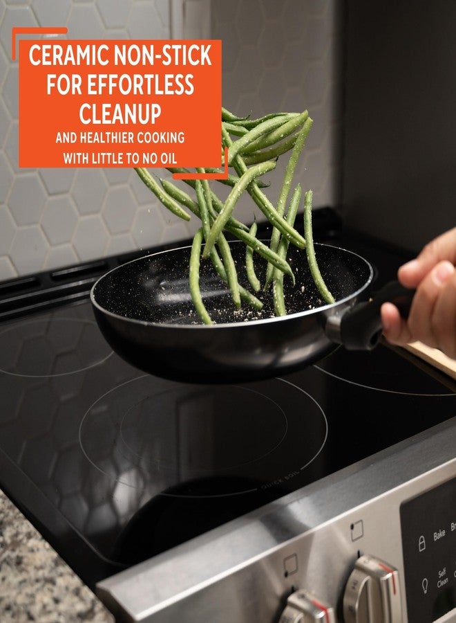 IMUSA 10” Bistro Ceramic Nonstick Fry Pan with Bakelite Handle - Image 4